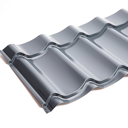 Металлочерепица Монтеррей классик оцинкованная с полимерным покрытием 0.5x1180мм  RAL 7024