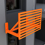 Корзина для кондиционера c горизонтальными ламелями без боковых панелей Тип 4 все цвета RAL