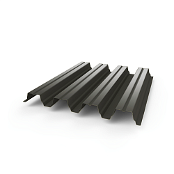 Профнастил Н75 - 0,6 (RAL 7022) с полимерным покрытием (полиэстер)