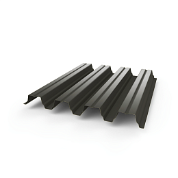 Профнастил Н75 - 0,6 (RAL 7022) с полимерным покрытием (полиэстер)