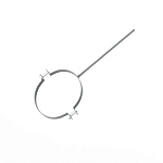 Крепление водосточный трубы сварное оцинкованное порошок ф120х10х250мм RAL 9023