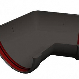 Угол 135 гр. водосточного желоба пвх Grand Line ф120мм RAL 7024