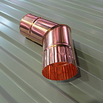 Колено водосточное медное ф120х400x400мм