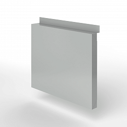 Фасадная металлокассета с иклями оцинкованная с порошковым покрытием 1,2мм RAL 9006