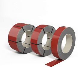 Лента оцинкованная (Штрипс) 0,45 мм (RAL 3016) с полимерным покрытием (полиэстер)