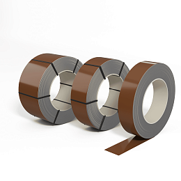 Лента оцинкованная (Штрипс) 0,45 мм (RAL 8029) с полимерным покрытием (полиэстер)