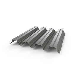 Профнастил Н75 - 0,6 (RAL 7042) с полимерным покрытием (полиэстер)