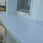 Отлив радиусный 0,7мм RAL 9002 оцинкованный, c порошковым покрытием