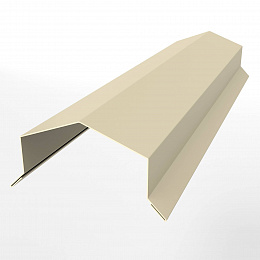 Заборный парапет с капельником угловой оцинкованный с порошковым покрытием 0,45мм RAL 1015