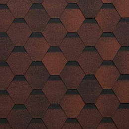 Гибкая черепица Шинглас Оптима красный