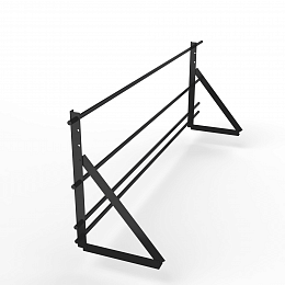 Ограждение кровельное функция снегозадержатель 2000мм универсальный 900-25-1-1,5-2 холоднокатанная сталь с порошковым покрытием RAL 9005