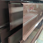 Отлив 0,5мм RAL 8001 оконный оцинкованный c порошковым покрытием