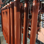 Труба водосточная оцинкованная порошок ф220х1250мм RAL 1006