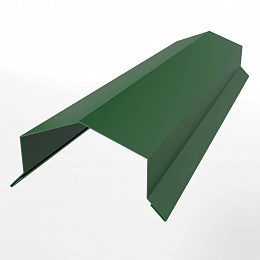 Заборный парапет с капельником угловой оцинкованный с порошковым покрытием 0,45мм RAL 6002