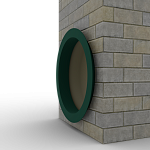 Откос радиусный 0,7 мм (RAL 6005) c порошковым покрытием