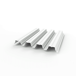 Профнастил Н75 - 0,8 (RAL 9010) с полимерным покрытием (полиэстер)