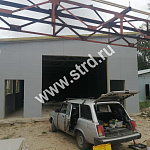 Стеновая трёхслойная сэндвич-панель гладкая 100мм 1190мм с видимым креплением минеральная вата Полиэстер Panline