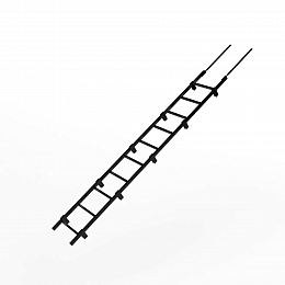 Лестница кровельная 2000мм холоднокатанная сталь с порошковым покрытием RAL 9005