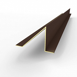 Планка снегозадержания (RAL 8017) оцинкованная, c полимерным покрытием 0,45 мм