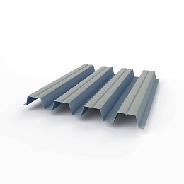 Профнастил Н57 оцинкованный 0,55х801мм (RAL 9006) с полимерным покрытием (Полиэстер)