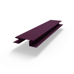 Н профиль (RAL 4007) оцинкованный с порошковым покрытием 0,45 мм