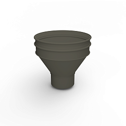 Воронка водосточная ф140х350мм (RAL 6022) водосборная, c порошковым покрытием