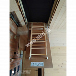 Лестница деревянная Fakro LWT Термоизол. складная 3-сегментная 120*60см 280см