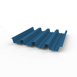 Профнастил Н60 (RAL 5019) 0,5х845мм оцинкованный, с полимерным покрытием (Полиэстер)