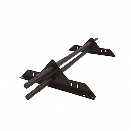 Снегозадержатель трубчатый плоскоовальный 1000мм универсальный 25-1,2-2,0-2 оцинкованная сталь с порошковым покрытием RAL 8017