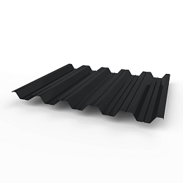 Профнастил НС35 0,5 RAL 9005 оцинкованный, с полимерным покрытием (полиэстер)