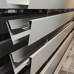 Откос оконный 0,4 мм (RAL 7032) c порошковым покрытием