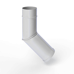 Колено водосточное оцинкованное порошок ф220мм RAL 7047