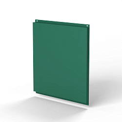 Фасадная металлокассета 1160x1160 (RAL 6000) открытого типа, с порошковым покрытием 0,7 мм