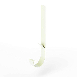 Крепление желоба водосточного короткое c порошковым покрытием ф120x350мм RAL 9010