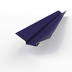 Ендова верхняя фигурная 0,45 мм (RAL 5022) оцинкованная c порошковым покрытием