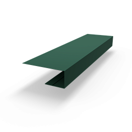 j планка RAL 6028 оцинкованная c порошковым покрытием 0,45мм