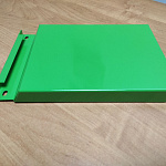 Лобовая планка (RAL 6038) оцинкованная, с порошковым покрытием 0,45 мм