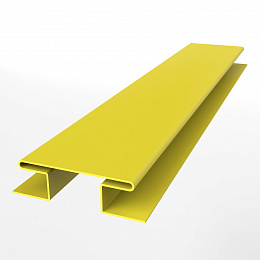 Планка h образная стыковочная сложная для металлосайдинга экобрус оцинкованная  с порошковым покрытием 0,45мм ширина менее 625 мм RAL 1018