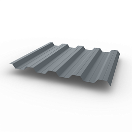 Профнастил НС44 (RAL 7046) 0,45х1047мм оцинкованный, с полимерным покрытием (Полиэстер)