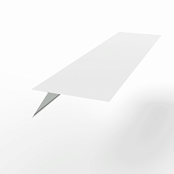 Карнизная планка RAL 9003 оцинкованная с порошковым покрытием 0,45 мм