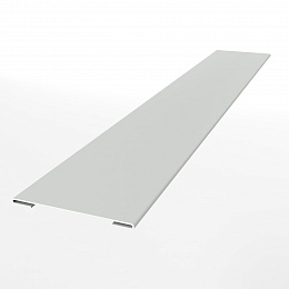 Планка стыковочная для металлосайдинга экобрус оцинкованная с порошковым покрытием 0,45мм ширина менее 625 мм RAL 9003