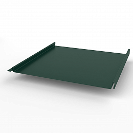 Кликфальц самозащелкивающийся оцинкованный с полимерным покрытием 0,5х542мм RAL 6005