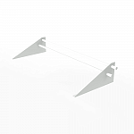 Снегозадержатель трубчатый плоскоовальный 3000мм универсальный 25-1,0-1,0-4 оцинкованная сталь с порошковым покрытием RAL 9003