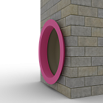 Откос радиусный 0,5 мм (RAL 4003) c порошковым покрытием