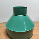 Воронка водосточная ф190х350мм (RAL 6000) водосборная, c порошковым покрытием