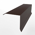 Планка примыкания нижняя для кровли 0,45 мм (RAL 8017) оцинкованная, с порошковым покрытием