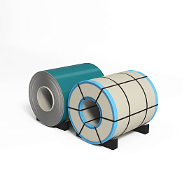 Рулон оцинкованный 1,0х1250мм (RAL 5018) с полимерным покрытием (полиэстер)