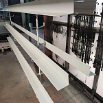 Конек фигурный 0,45 мм RAL 7044 оцинкованный, с порошковым покрытием