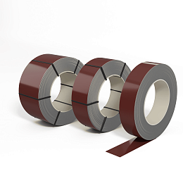 Лента оцинкованная (Штрипс) 0,55 мм (RAL 3009) с полимерным покрытием (полиэстер)