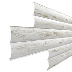 Сайдинг МЕТАЛЛ ПРОФИЛЬ Woodstock-28х330 (ECOSTEEL_MA-01-Беленый Дуб-0.5)